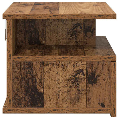 Schwebender Nachttisch Altholz 40 x 31 x 28 cm Holzwerkstoff