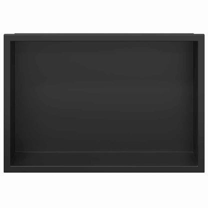 Duschnische Schwarz 30 x 20 x 9,5 cm Edelstahl