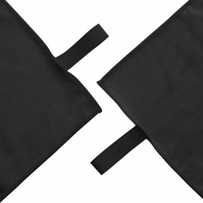Sporthandtücher 2 pcs Schwarz 50 x 30 cm Polyester und Polyamid