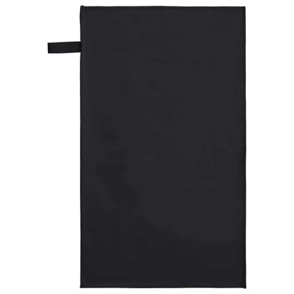 Sporthandtücher 2 pcs Schwarz 50 x 30 cm Polyester und Polyamid