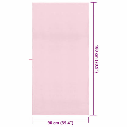 Sporthandtücher 2 pcs Rosa 180 x 90 cm Polyester und Polyamid