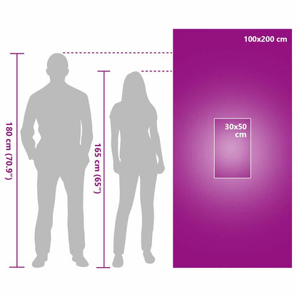 Sporthandtuch Set 2 pcs Dunkelgrau Stoff