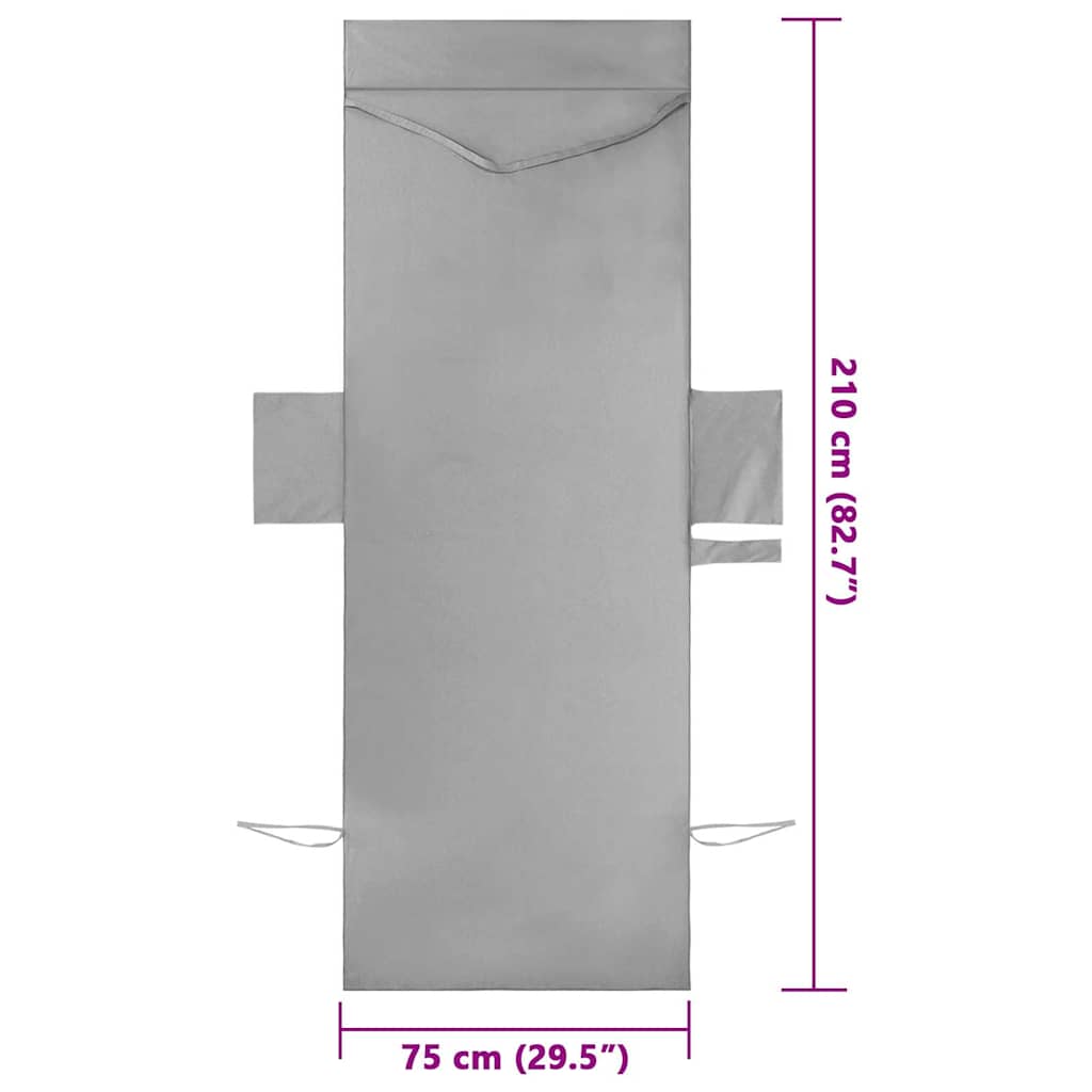 Sonnenliege-Tücher 2 pcs Dunkelgrau 210 x 75 cm