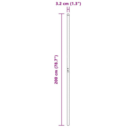 Zaunpfosten 12 pcs Grau Pulverbeschichteter Stahl
