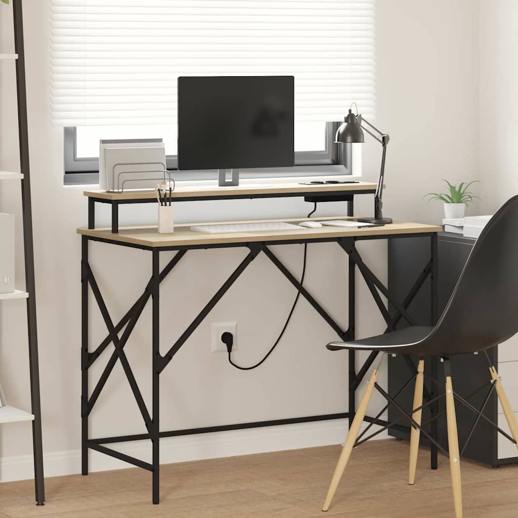 Schreibtisch Sonoma-Eiche 100 x 50 x 86,5 cm Holzwerkstoff