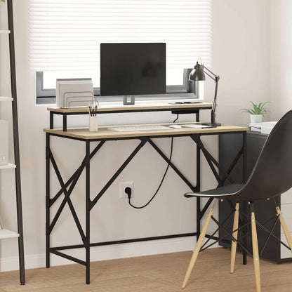 Schreibtisch Sonoma-Eiche 100 x 50 x 86,5 cm Holzwerkstoff