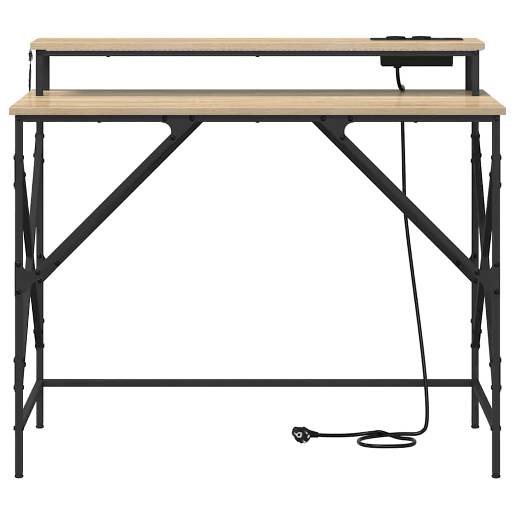 Schreibtisch Sonoma-Eiche 100 x 50 x 86,5 cm Holzwerkstoff
