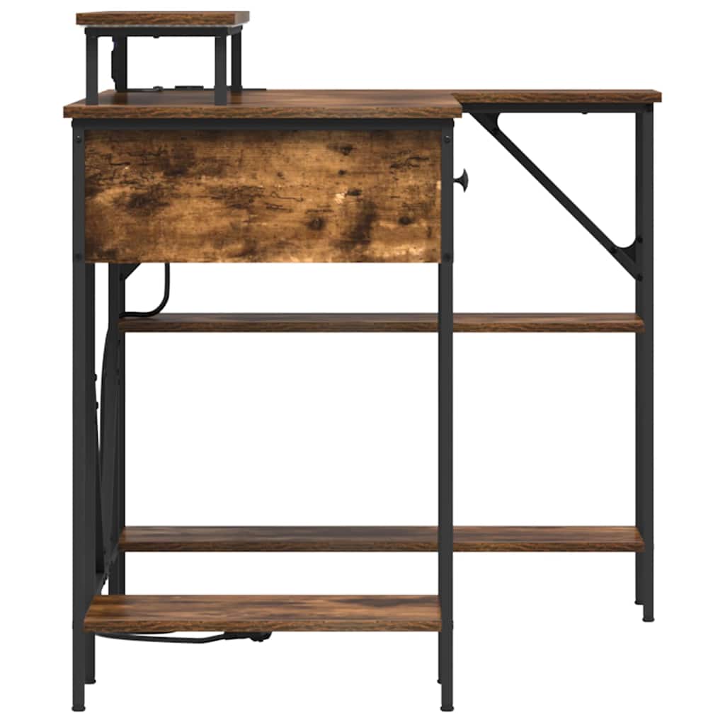 Schreibtisch Geräucherte Eiche 120 x 79 x 86,5 cm Holzwerkstoff