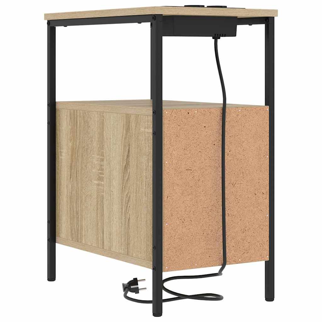 Nachttisch 2 pcs Sonoma-Eiche 30 x 48 x 61 cm Holzwerkstoff