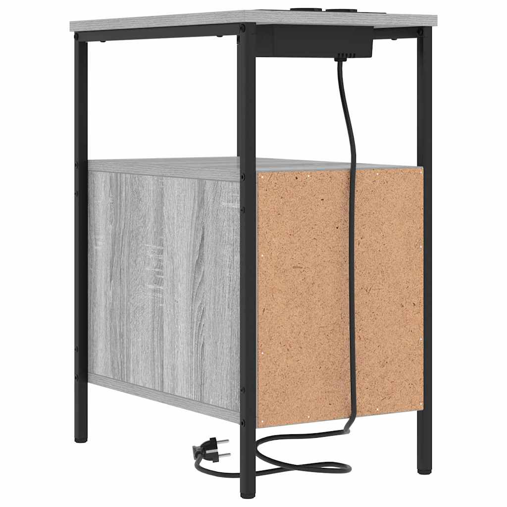 Nachttisch Graues Sonoma 30 x 48 x 61 cm Holzwerkstoff