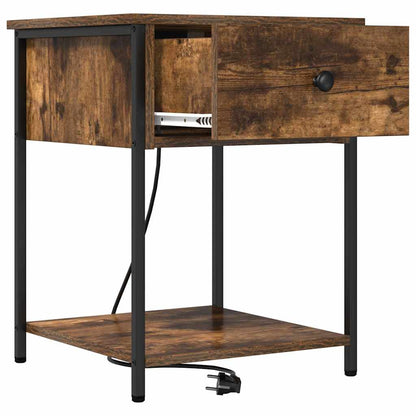 Nachttisch Geräucherte Eiche 42 x 41 x 56 cm Holzwerkstoff