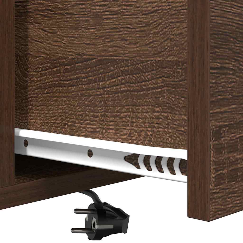 Nachttisch Braun Eichen-Optik 42 x 41 x 56 cm Holzwerkstoff