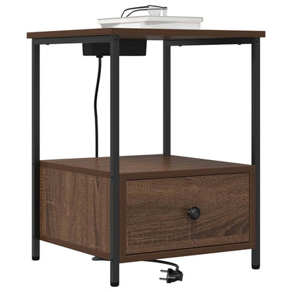 Nachttisch Braun Eichen-Optik 42 x 41 x 56 cm Holzwerkstoff