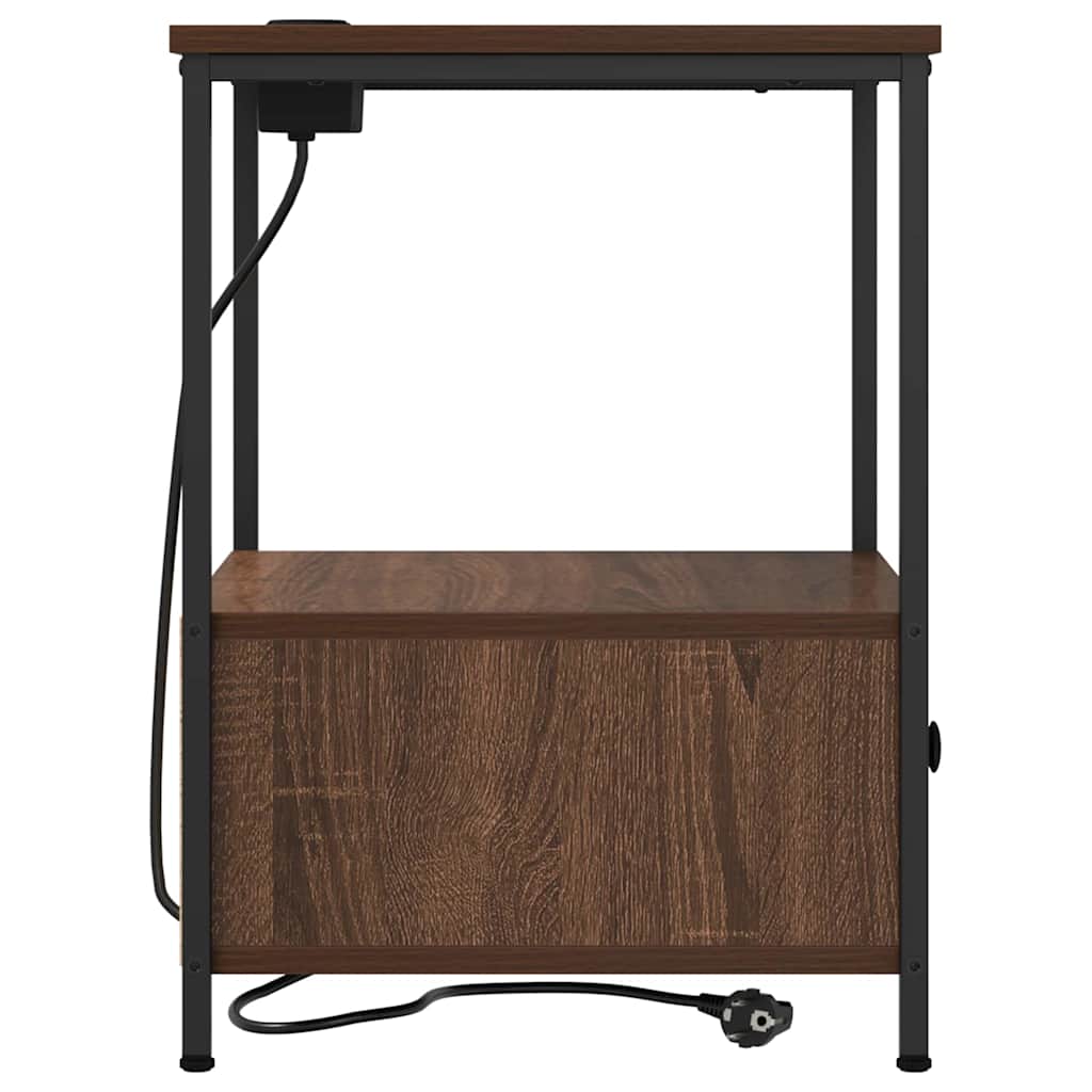 Nachttisch Braun Eichen-Optik 42 x 41 x 56 cm Holzwerkstoff