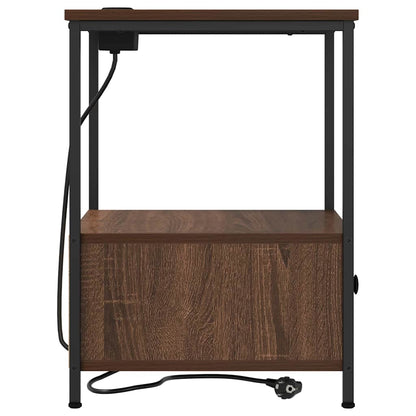 Nachttisch Braun Eichen-Optik 42 x 41 x 56 cm Holzwerkstoff