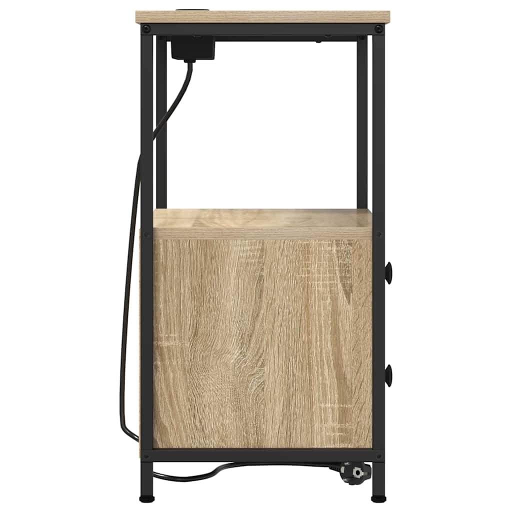 Nachttisch 2 pcs Sonoma-Eiche 40 x 31 x 60 cm Holzwerkstoff