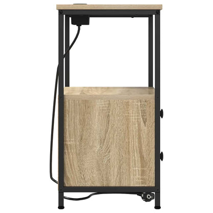 Nachttisch 2 pcs Sonoma-Eiche 40 x 31 x 60 cm Holzwerkstoff