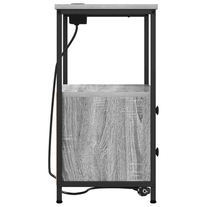 Nachttisch Graues Sonoma 40 x 31 x 60 cm Holzwerkstoff