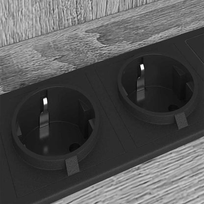 Nachttisch Graues Sonoma 38 x 31 x 61 cm Holzwerkstoff