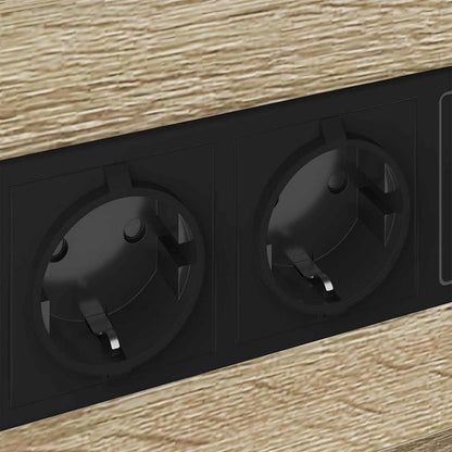 Nachttisch 2 pcs Sonoma-Eiche 40 x 31 x 60 cm Holzwerkstoff