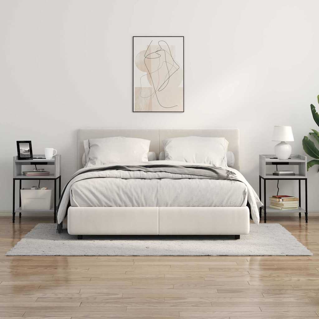 Nachttisch Graues Sonoma 40 x 40 x 61 cm Holzwerkstoff