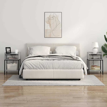 Nachttisch Graues Sonoma 40 x 40 x 61 cm Holzwerkstoff