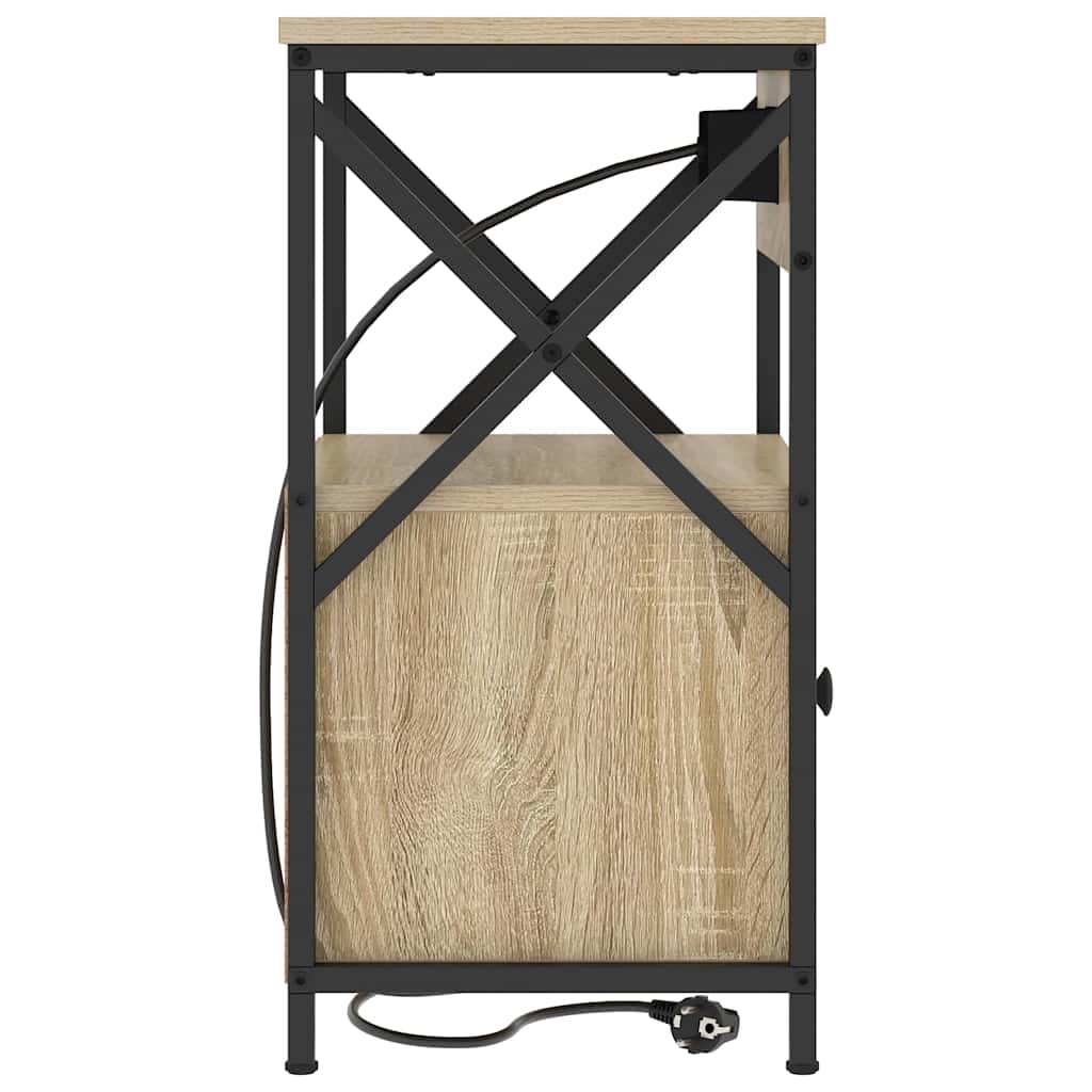 Nachttisch 2 pcs Sonoma-Eiche 40 x 31 x 60 cm Holzwerkstoff
