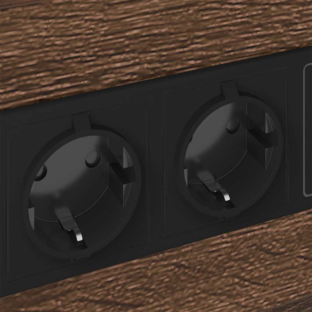 Nachttisch Braun Eichen-Optik 40 x 31 x 60 cm Holzwerkstoff