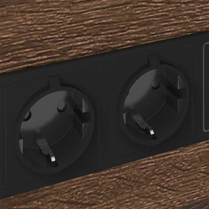 Nachttisch Braun Eichen-Optik 40 x 31 x 60 cm Holzwerkstoff