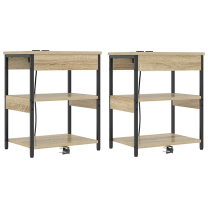 Nachttisch 2 pcs Sonoma-Eiche 41 x 31 x 51 cm Holzwerkstoff