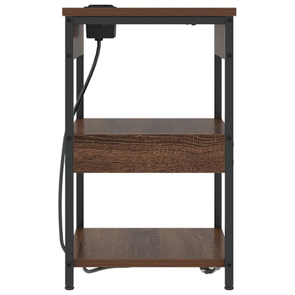 Nachttisch Braun Eichen-Optik 41 x 31 x 51 cm Holzwerkstoff