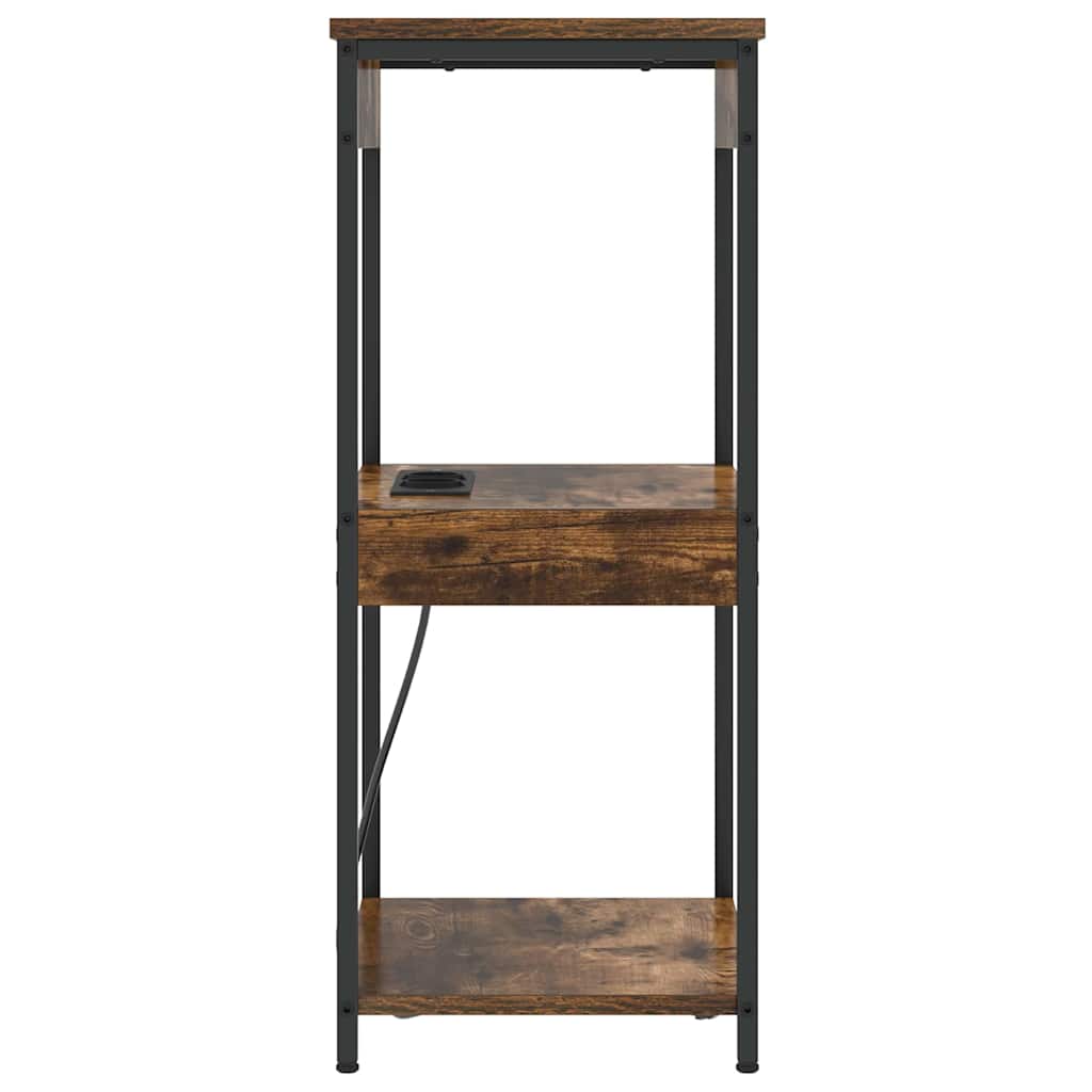 Nachttisch Geräucherte Eiche 41 x 31 x 76 cm Holzwerkstoff