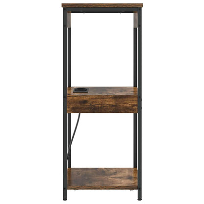 Nachttisch Geräucherte Eiche 41 x 31 x 76 cm Holzwerkstoff