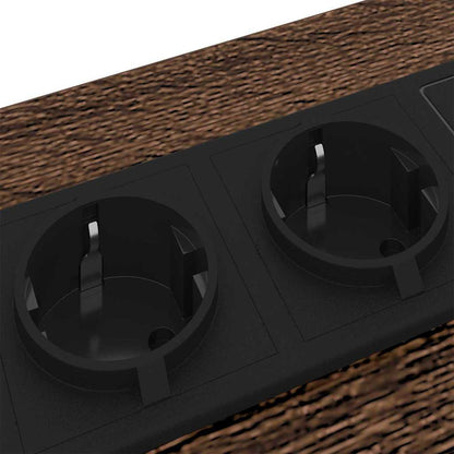 Nachttisch Braun Eichen-Optik 40 x 31 x 60 cm Holzwerkstoff