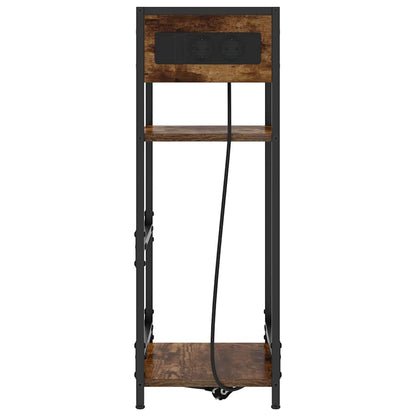 Nachttisch Geräucherte Eiche 40 x 27 x 76 cm Holzwerkstoff