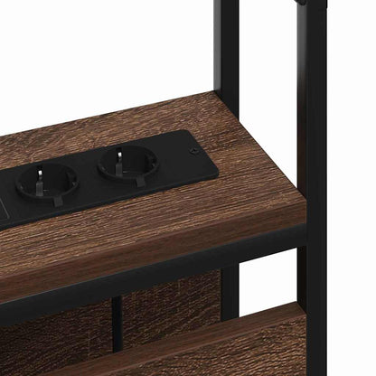 Stauraum-Kopfteil Braun Eichen-Optik 100 cm Holzwerkstoff