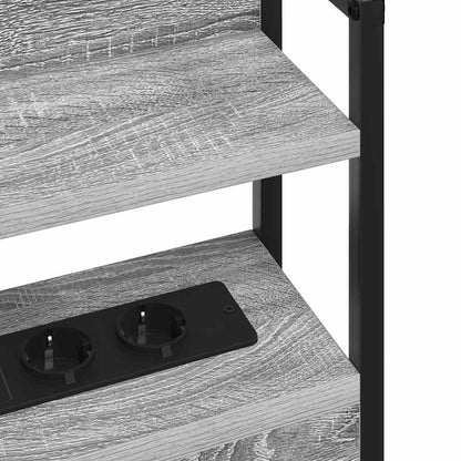 Aufbewahrungskopfteil Grau Sonoma 100 cm Holzwerkstoff