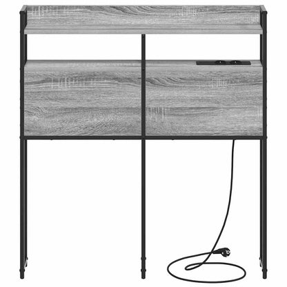 Aufbewahrungskopfteil Grau Sonoma 100 cm Holzwerkstoff