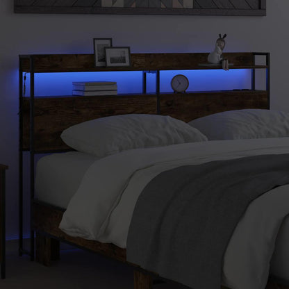 Aufbewahrungskopfteil Räuchereiche 120 cm Holzwerkstoff