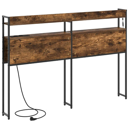 Aufbewahrungskopfteil Räuchereiche 120 cm Holzwerkstoff