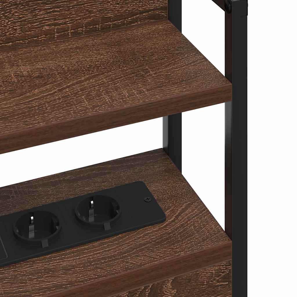 Aufbewahrungskopfteil Braun Eichen-Optik 140,5 x 15 x 98 cm