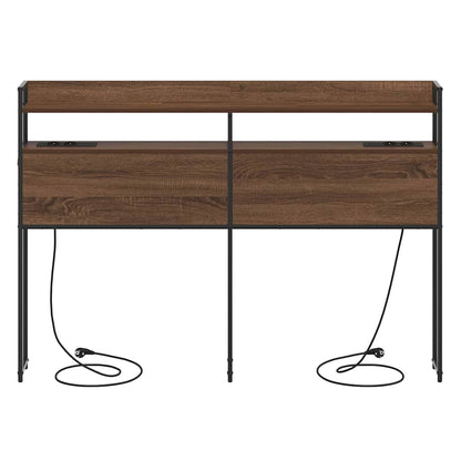 Aufbewahrungskopfteil Braun Eichen-Optik 140,5 x 15 x 98 cm