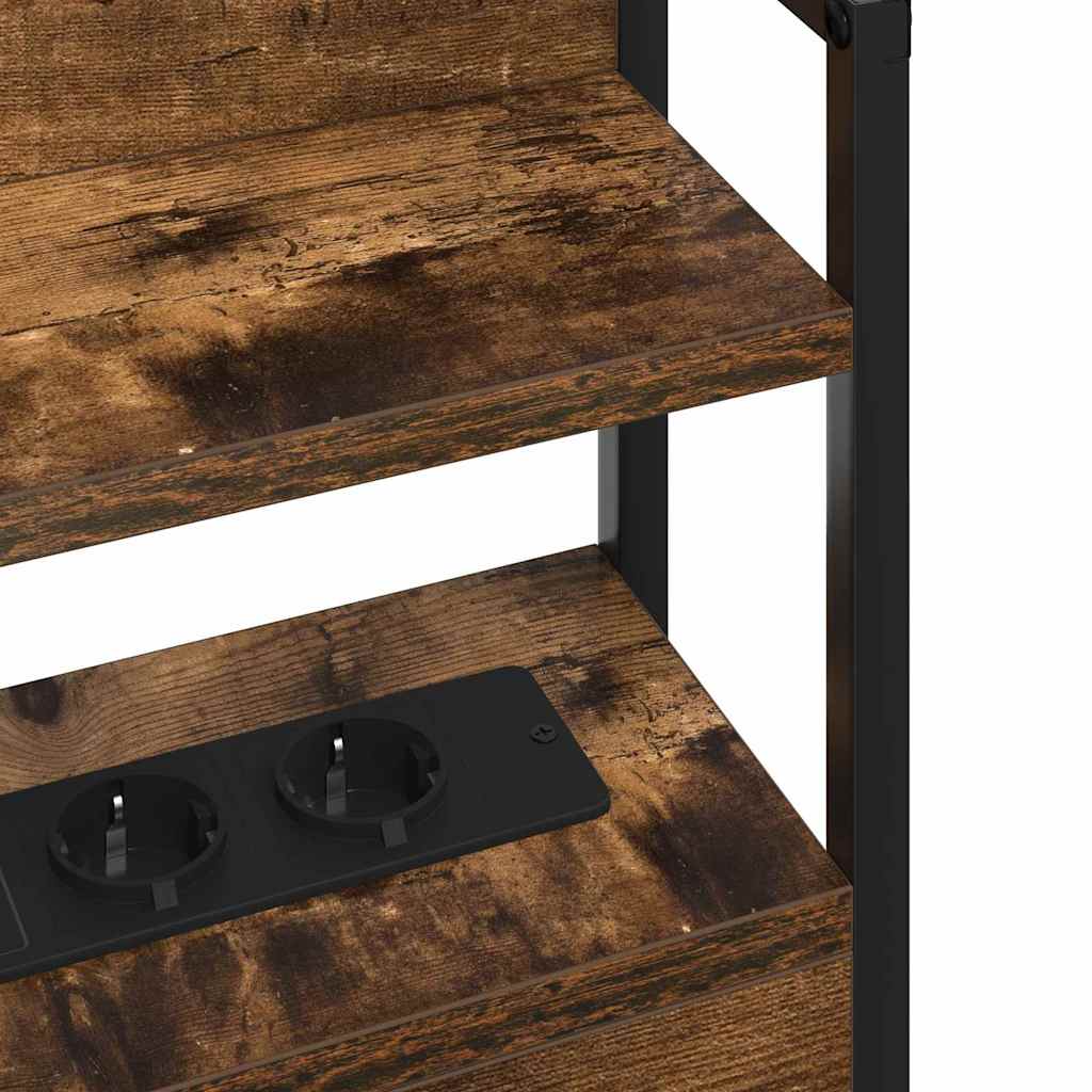 Aufbewahrungskopfteil Räuchereiche 200 cm Holzwerkstoff