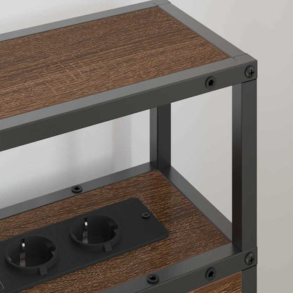 Stauraum-Kopfteil Braun Eichen-Optik 75 cm Holzwerkstoff