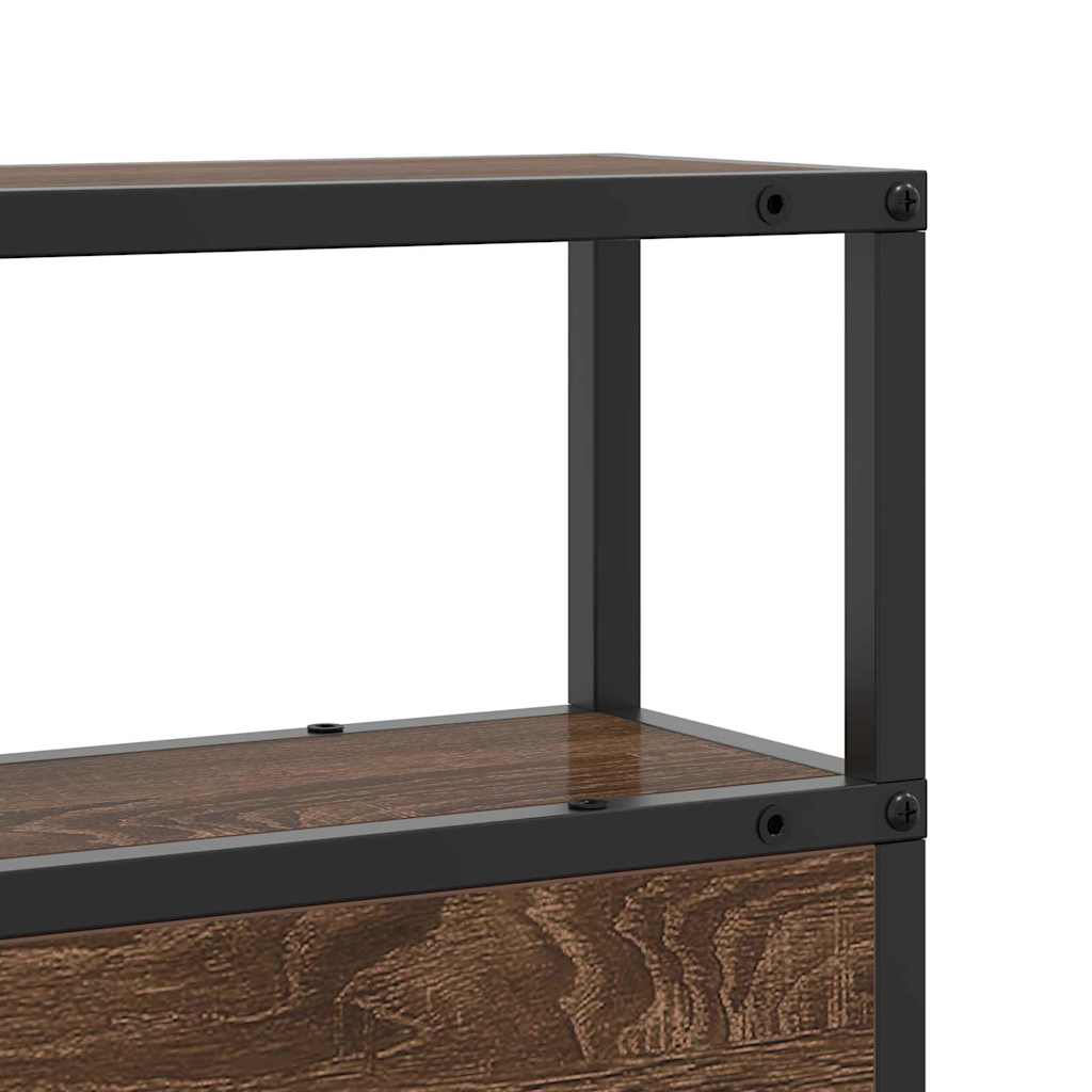 Stauraum-Kopfteil Braun Eichen-Optik 100 cm Holzwerkstoff