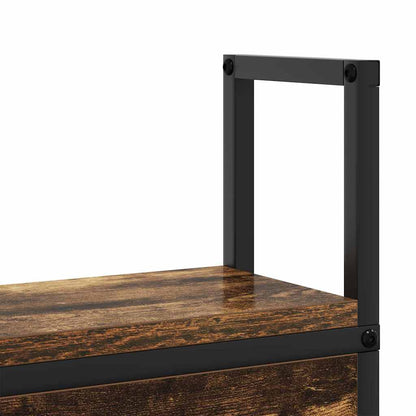 Kopfteil mit Stauraum mit Ladestation mit Regal Räuchereiche