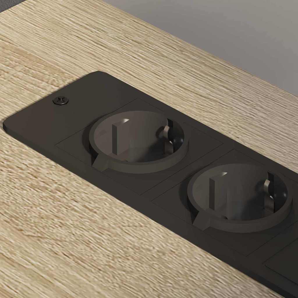 Schrank mit Ladestation Mit Rad Sonoma-Eiche 61 x 46 x 67 cm