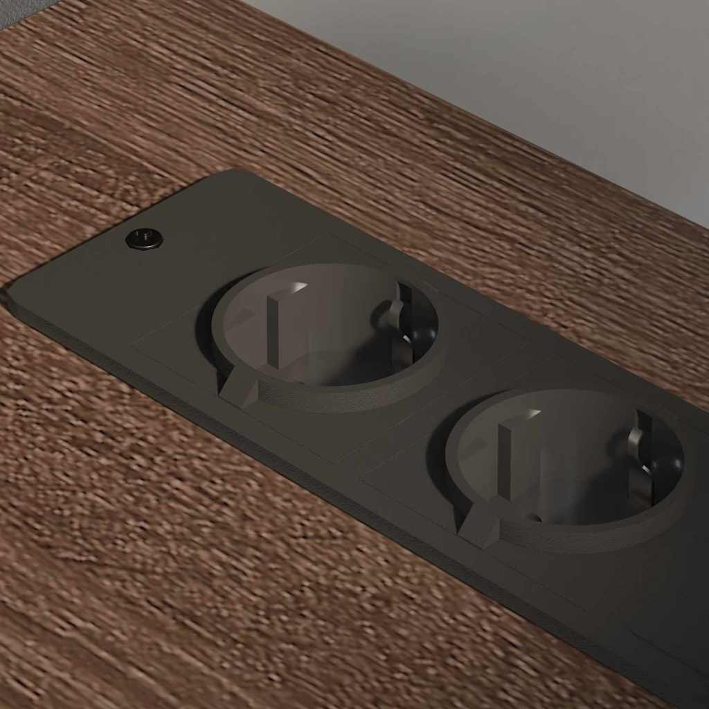 Schrank mit Ladestation Braun Eichen-Optik 61 x 46 x 67 cm