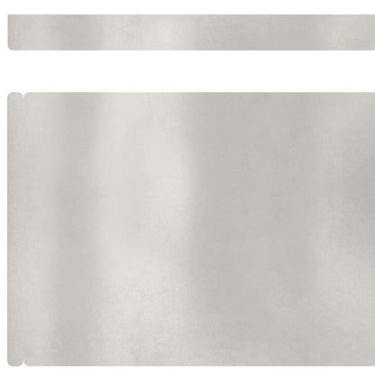 Raseneinfassung 4 pcs Silber 450 x 0,05 x 15 cm Edelstahl