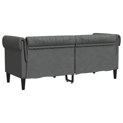 Sofa Dunkelgrau 182,5 x 74,5 x 74,5 cm Polyester